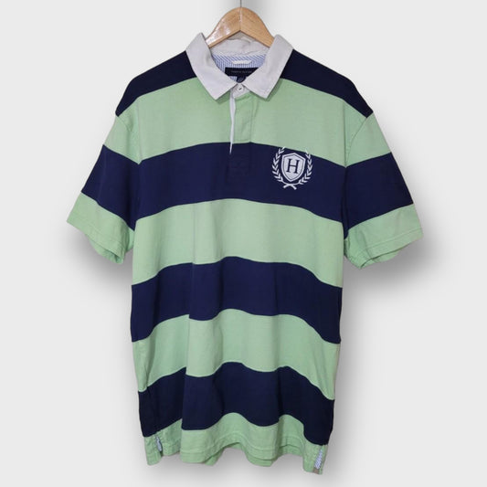 Tommy Hilfiger Short Sleeve Rugby Shirt Striped Polo