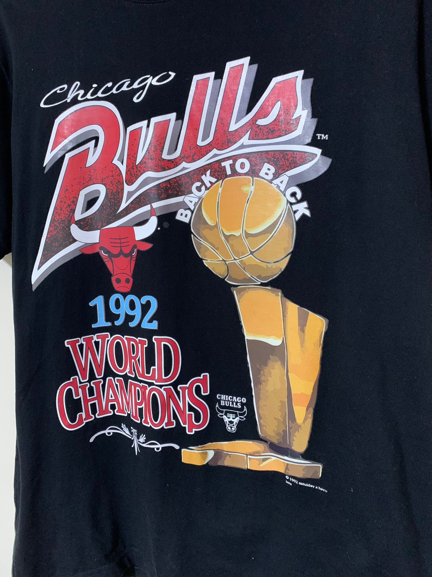 Vintage Chicago Bulls 1992 World Champions T - Shirt 90’s