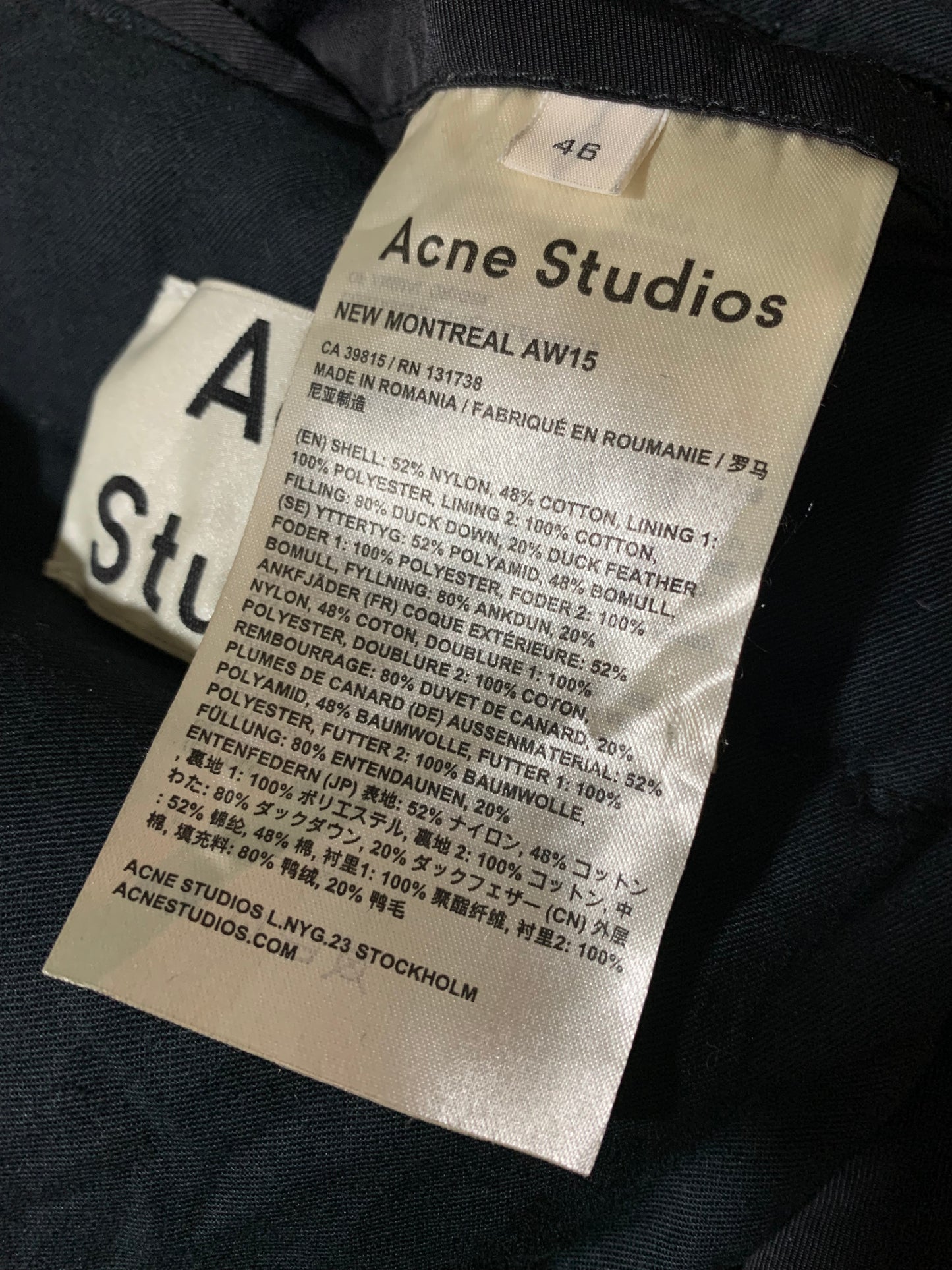 Acne Studios Montreal Jacket