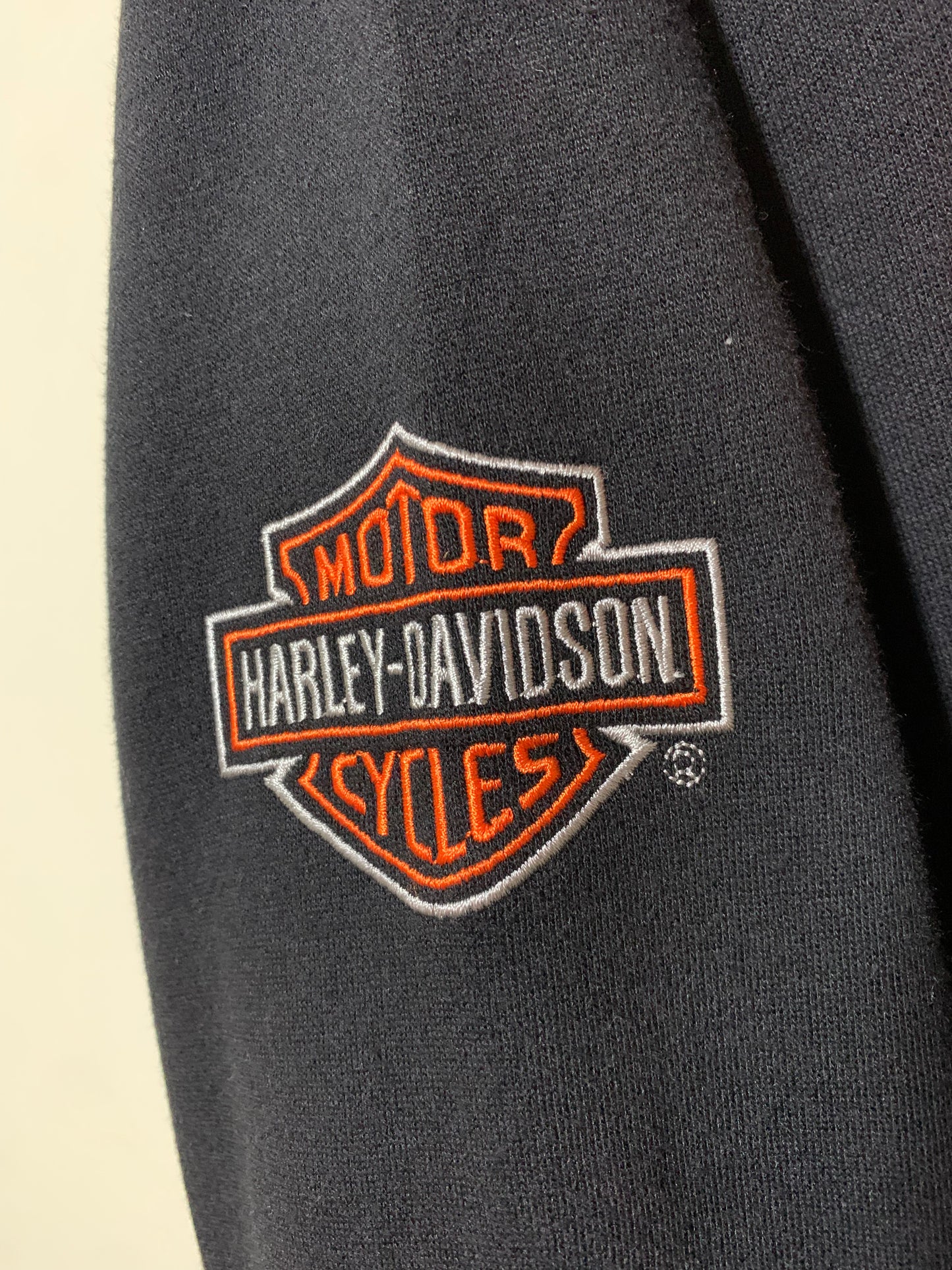 Vintage Harley Davidson Zip-Up Hoodie Y2K