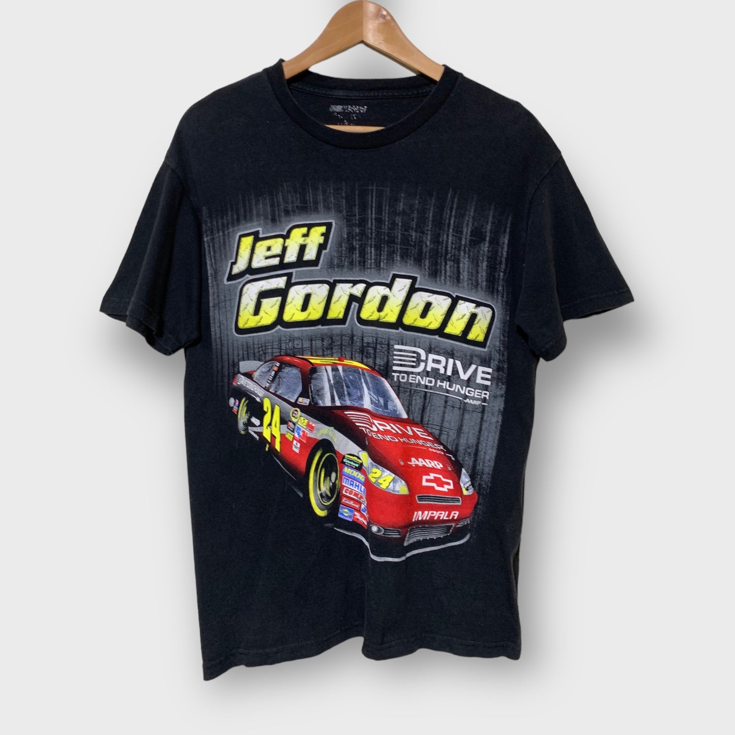 Vintage NASCAR Jeff Gordon Drive To End Hunger T-Shirt 90’s - Y2K