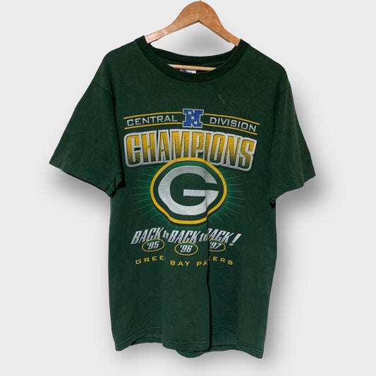 Vintage Green Bay Packers Back To Back To Back NFL T-Shirt 90’s