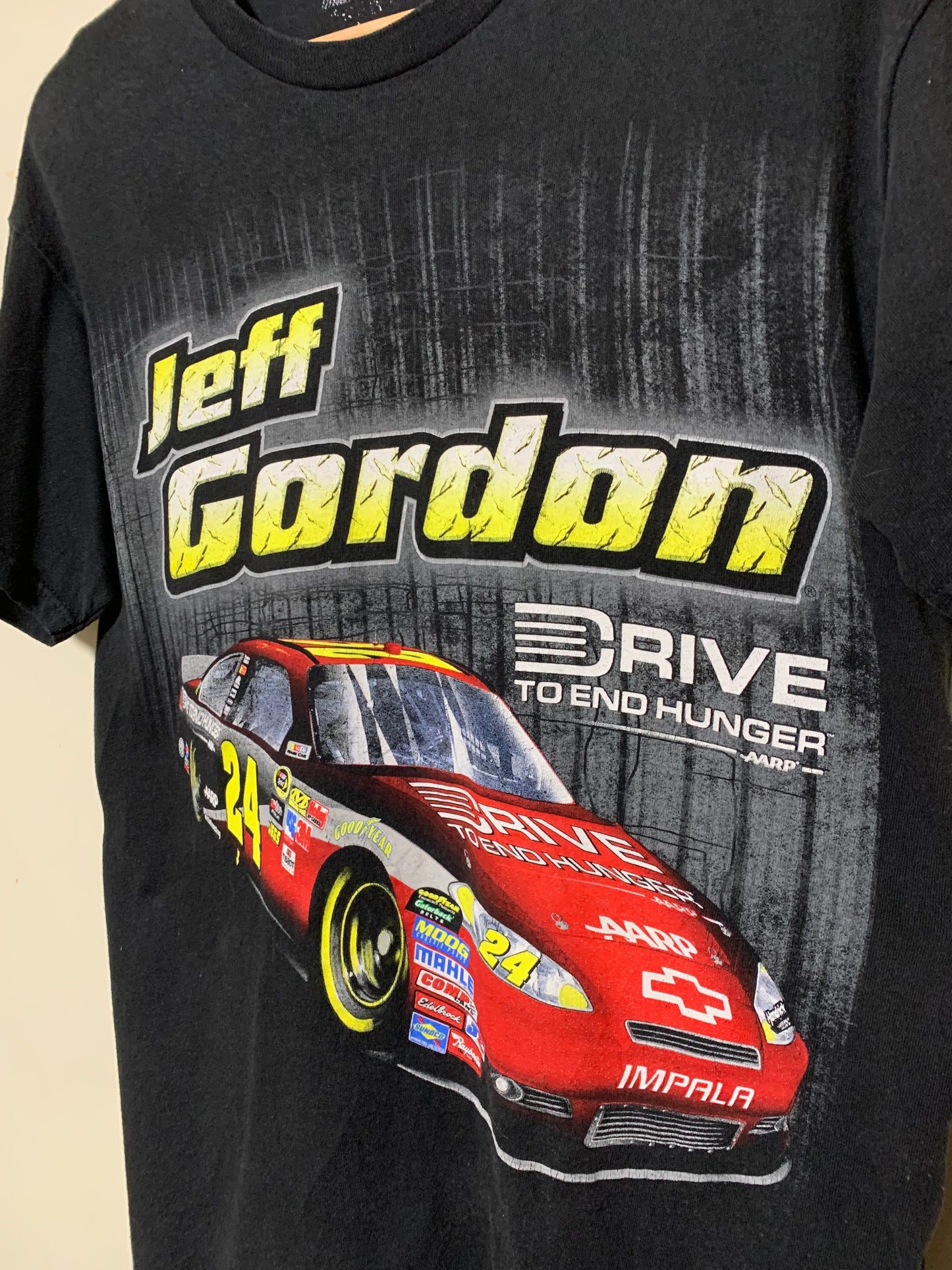 Vintage NASCAR Jeff Gordon Drive To End Hunger T-Shirt 90’s - Y2K