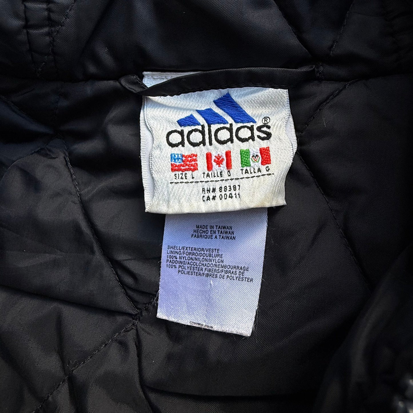 Vintage Adidas Insulated Hooded Jacket